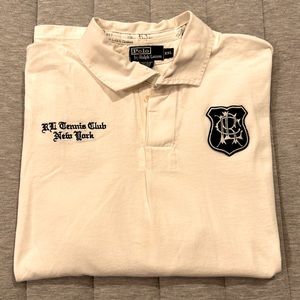 POLO BY RALPH LAUREN LONG SLEEVE SHIRT -  RL TENNIS CLUB NEW YORK EMBLEM